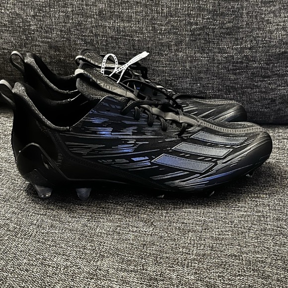 Size 14 Adidas Adizero Men's Football Cleats Triple Black